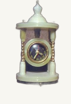 Onyx Stone Clock - handcrafted natural onyx from Pakistan - Pak Expo
